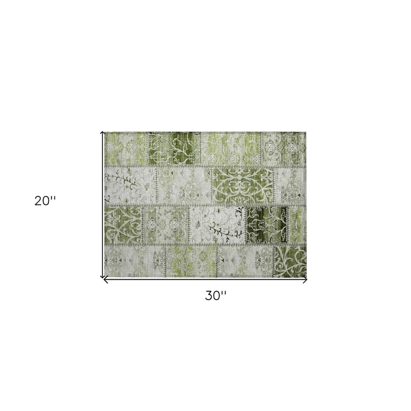 Nara Patchwork Weather Resistant Classic Meets Modern Outdoor Rug