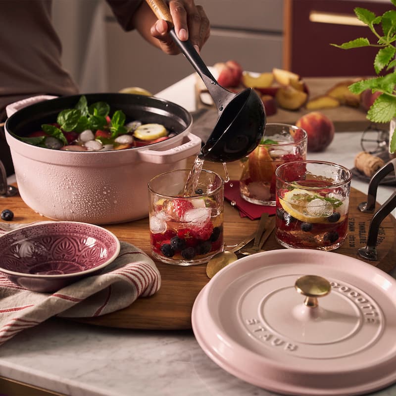 STAUB Cast Iron 4-qt Round Cocotte