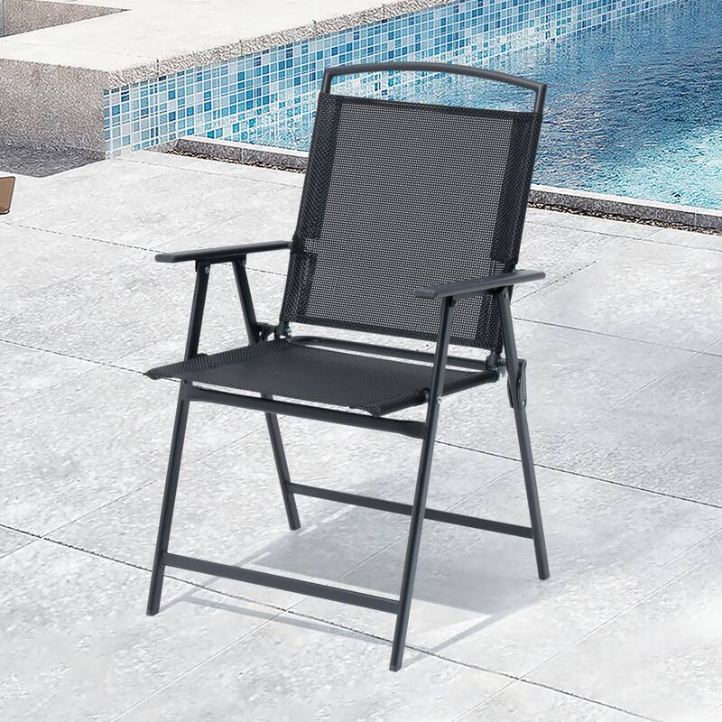 VredHom Outdoor 4-Piece Patio Dining Folding Chairs