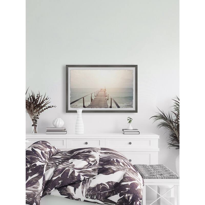 Framed Wall Art Print - Boho Home Decor - Scenic Landscape Painting - Ready to Hang