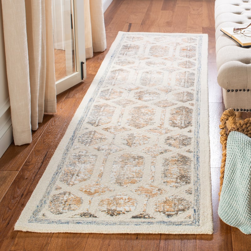 SAFAVIEH, Handmade Artistry Poulia Geometric Wool Rug