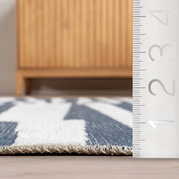 Nuloom Kelcey SuperiorWash Abstract Striped Machine Washable Area Rug