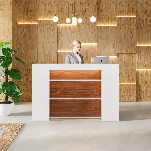 Reception desk lighting on sale