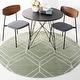 preview thumbnail 46 of 154, SAFAVIEH Adirondack Benilda Modern Geometric Rug 4' Round - Sage/Ivory