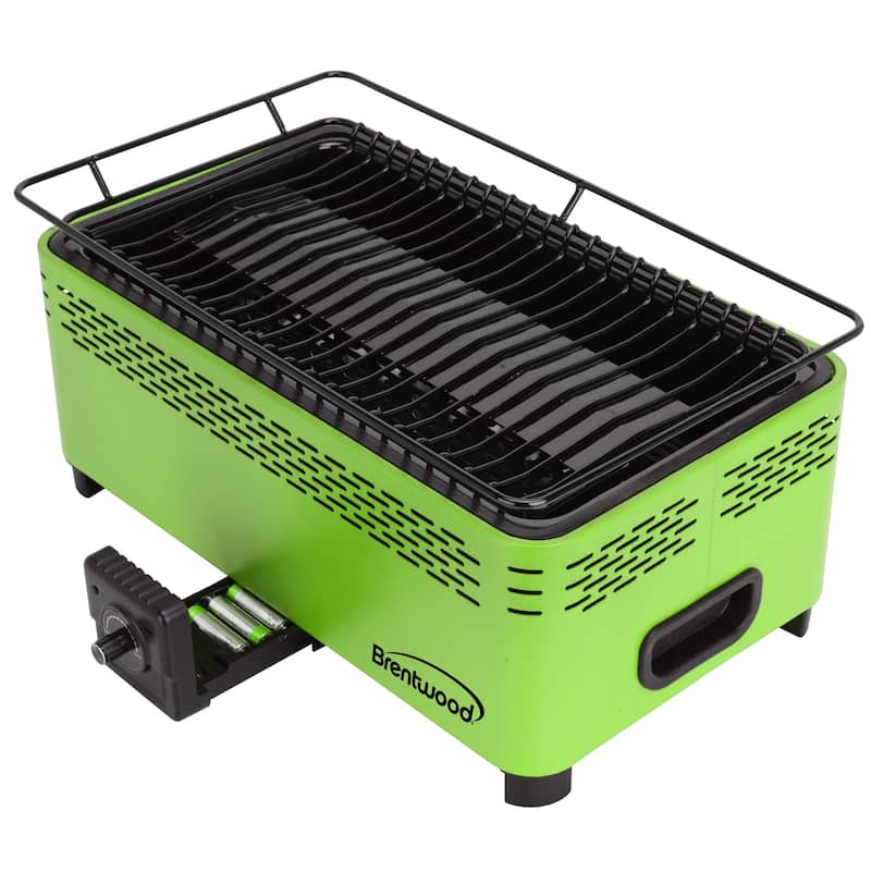 Non-Stick Battery Powered Portable BBQ in Lime - Green