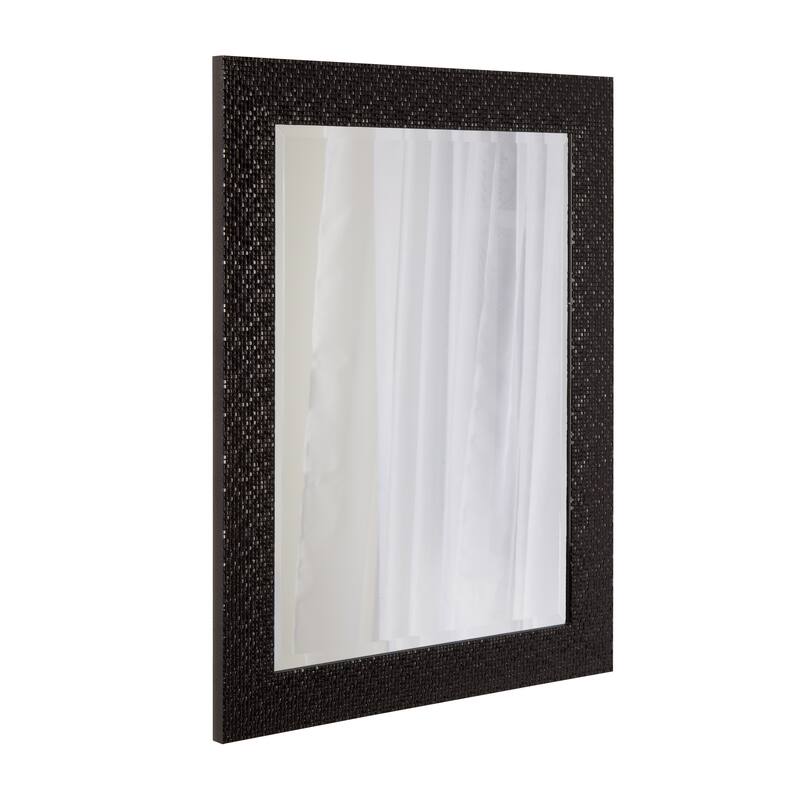 DesignOvation Coolidge Framed Wall Vanity Beveled Mirror
