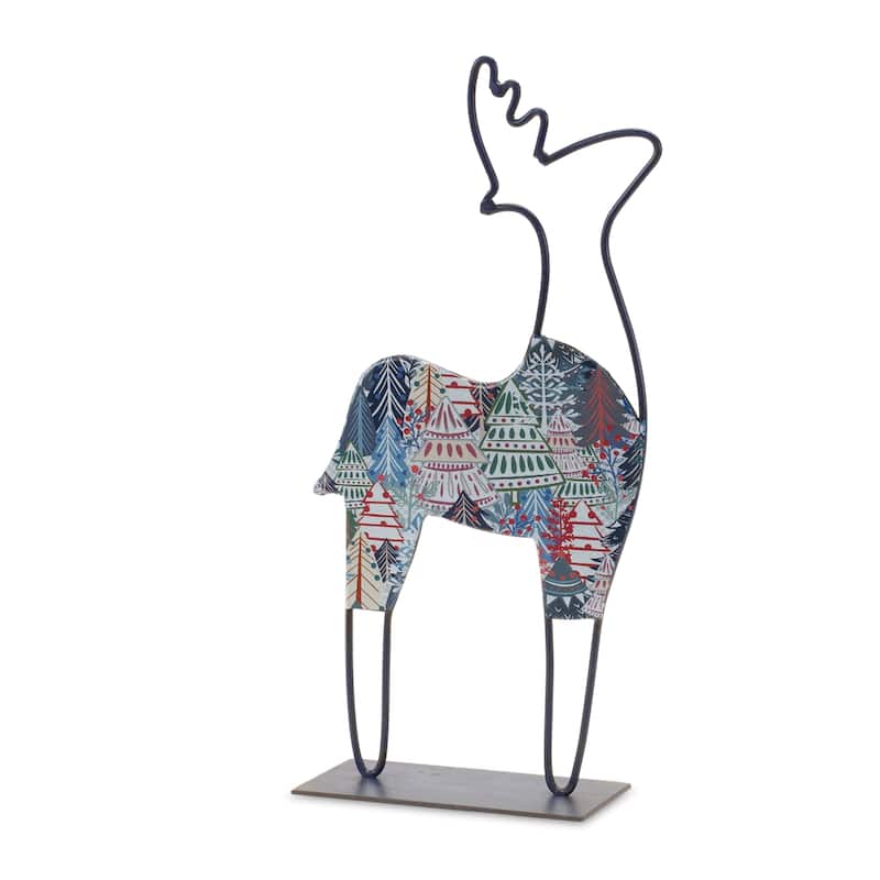 Metal Deer Tabletop Décor (Set of 2) - 6 x 2.5 x 12