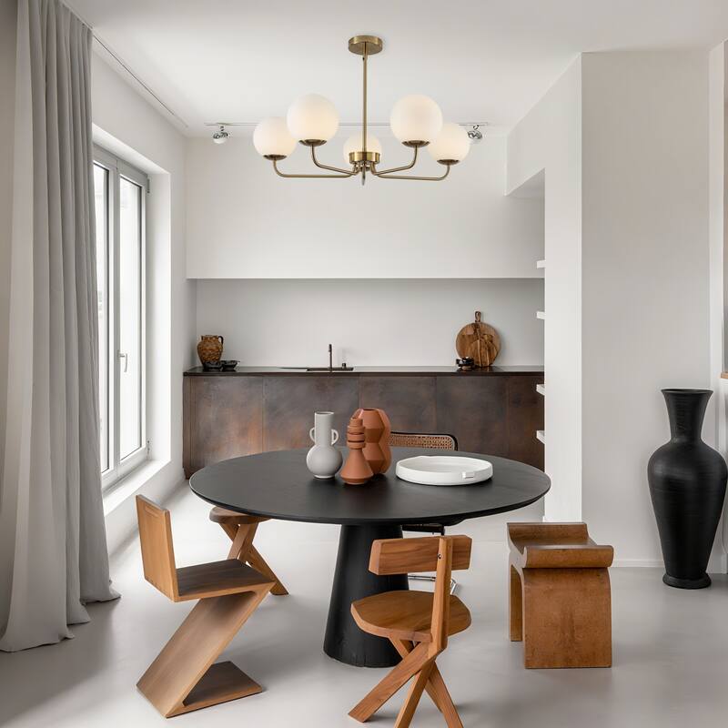 5-Light Dimmable Globe chandelier