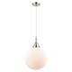 Option Polished Nickel / Matte White Shade