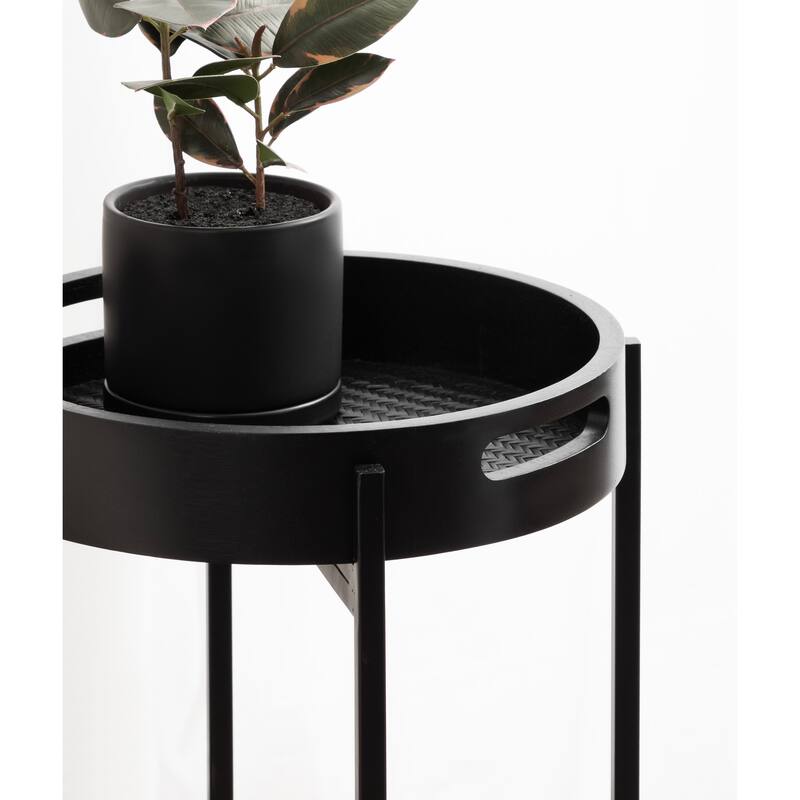 Kate and Laurel Smita Round Tray Table
