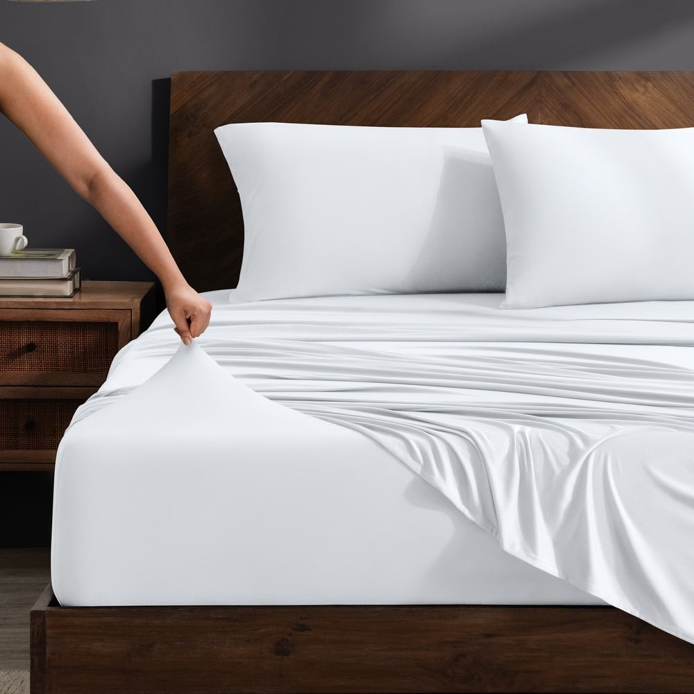 Bare Home Microfiber Stretch Knit Sheet Set