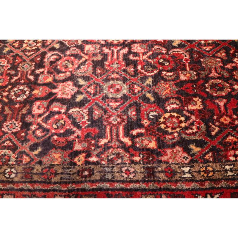 ECARPETGALLERY Hand-knotted Andelz Black, Red Wool Rug - 3'7 x 6'7