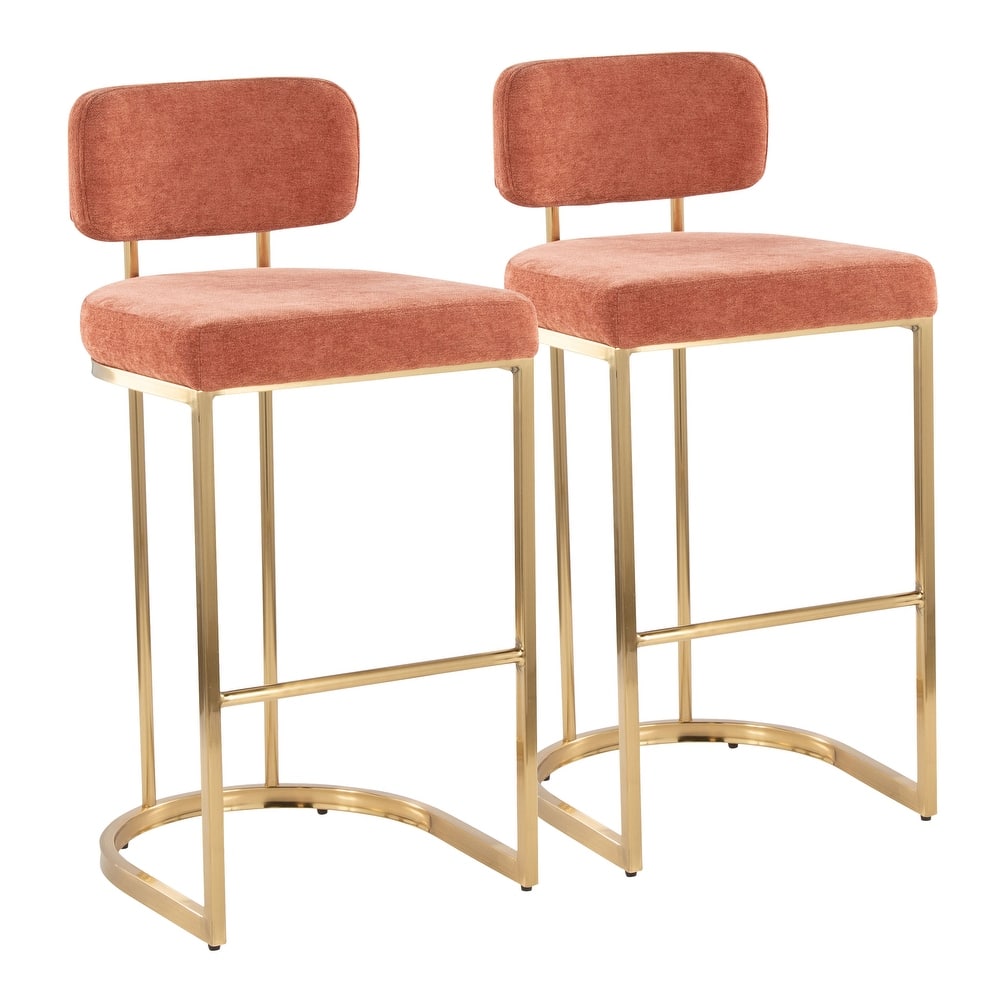 Mid-back Demi 30" Fixed-Height Barstool - Set of 2