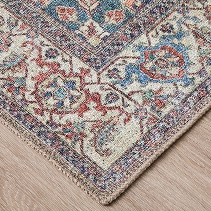 Grand Bazaar Prescott Machine Made Medallion Transitional Area Rug