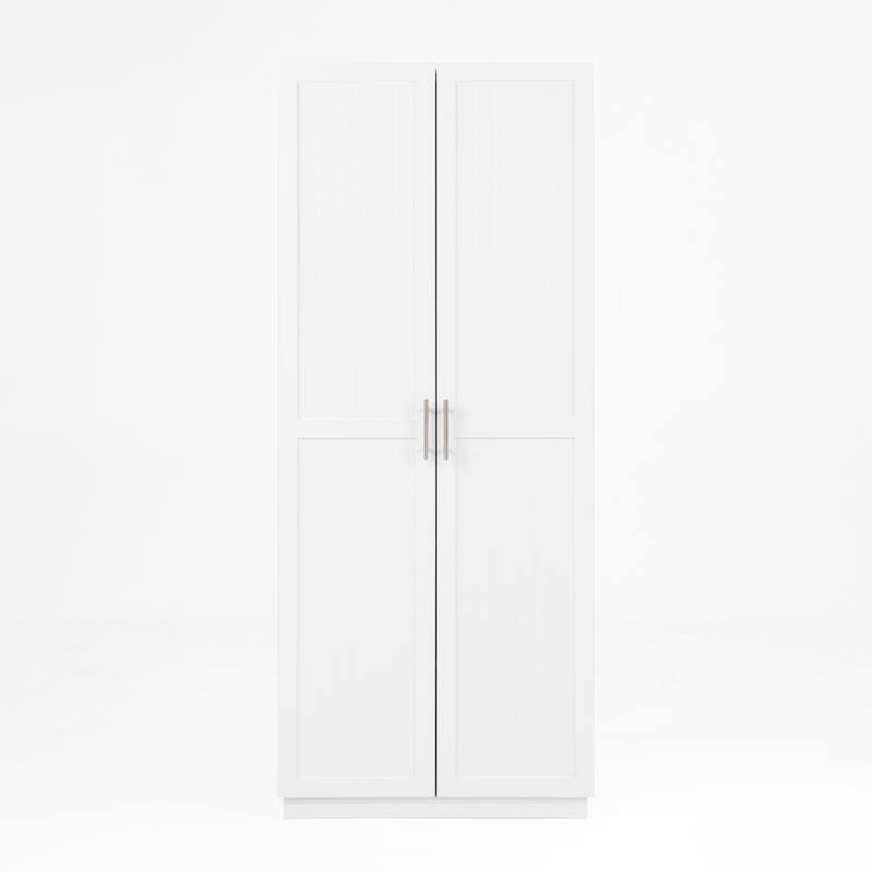 Kitchen Pantry Storage Cabinet, Freestanding Kitchen Cupboards, Buffet Cabinet with Doors & Adjustable Shelves