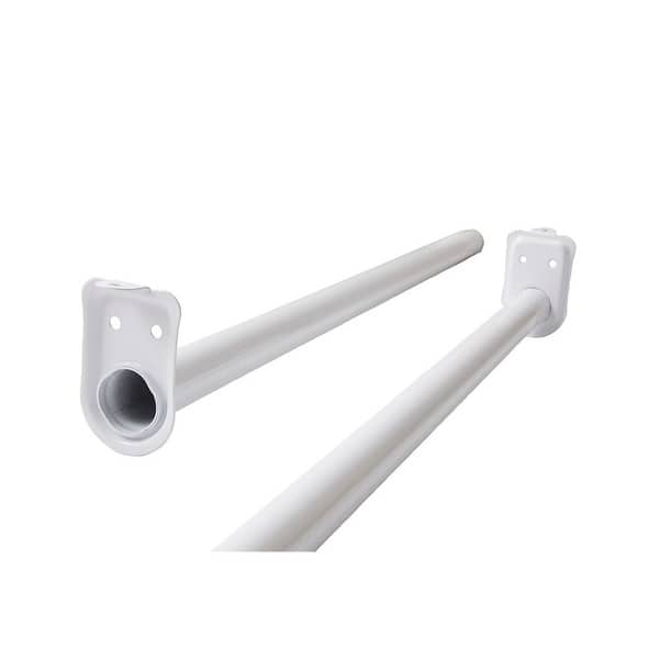 Shop Design House 205823 30 To 48 Adjustable Closet Rod White Overstock 25724062