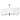 4 Light Incandescent Horizontal Chandelier Matte Black with White Shade
