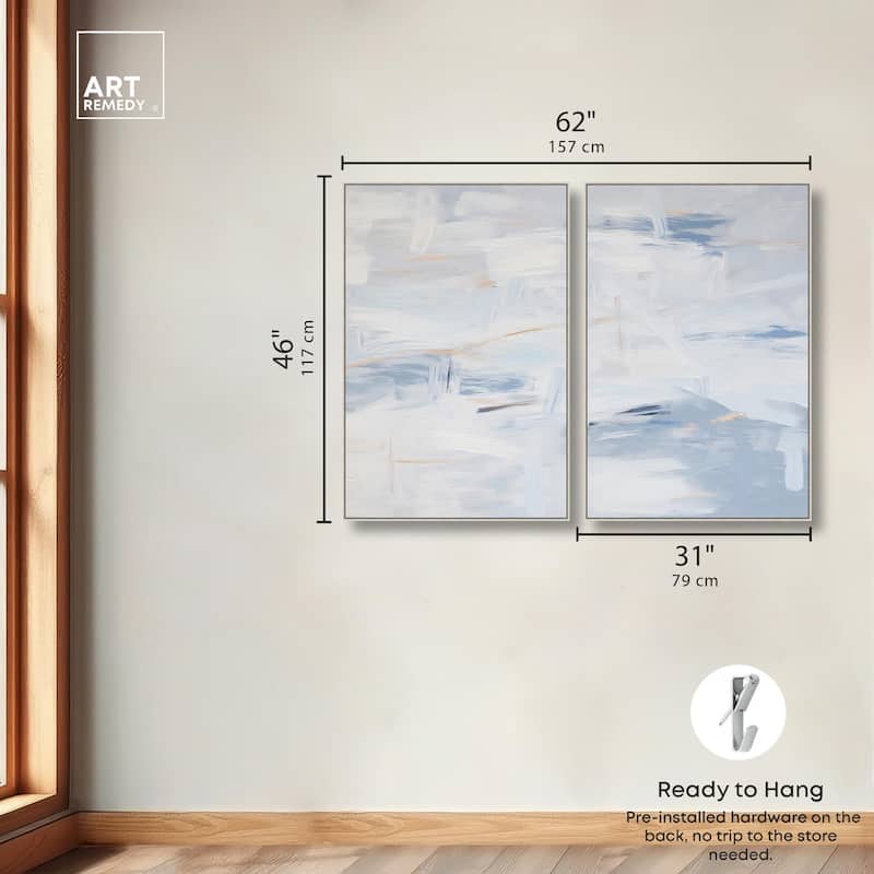 Frozen in Time I Canvas Set of 2 by Art Remedy