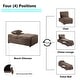 preview thumbnail 17 of 25, Daria 4-in-1 Convertible Futon Lounge Chair