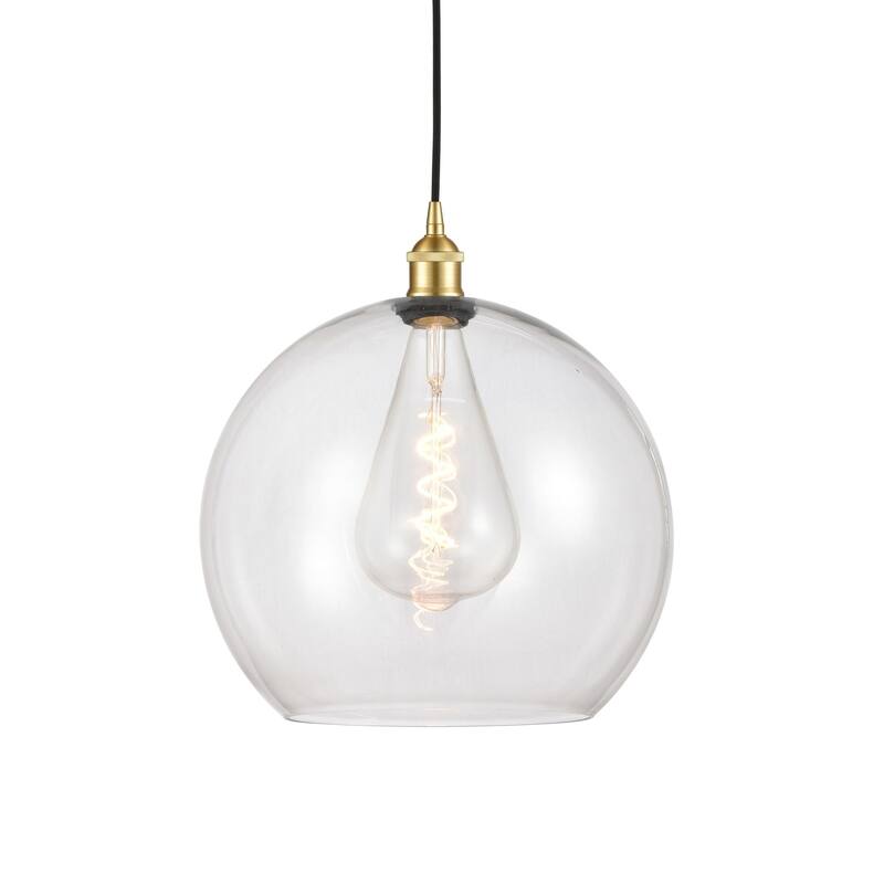 Innovations Lighting 616-1P-17-14 Athens Pendant Athens 14" Wide - Satin Gold / Clear