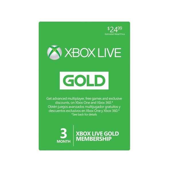 Xbox Live Cards 33631 Microsoft Live 3 Months Game Cards