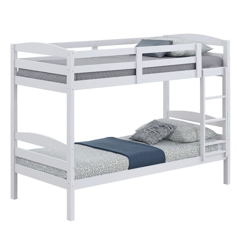 Furniture of America Plains Twin/Twin Detachable Solid Wood Bunk Bed