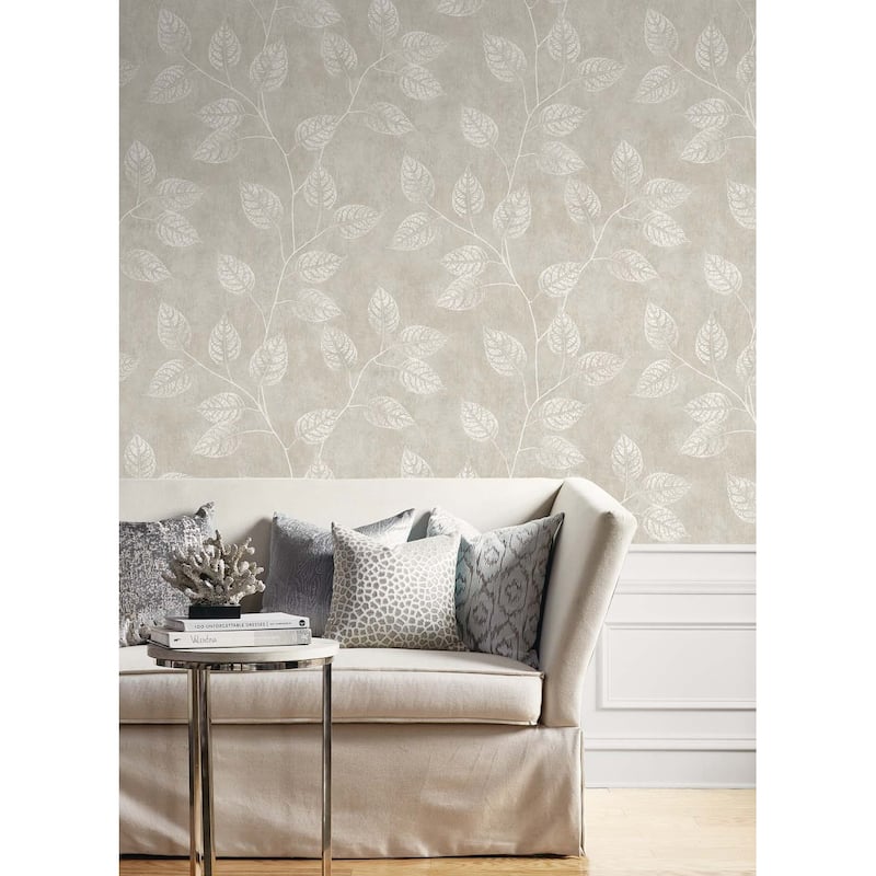Seabrook Designs Branch Trail Silhouette Nonwoven Unpasted Wallpaper