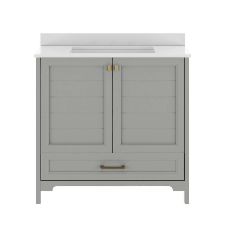 Bathroom Vanity with Undermount Sink, Cabinet, and Drawer