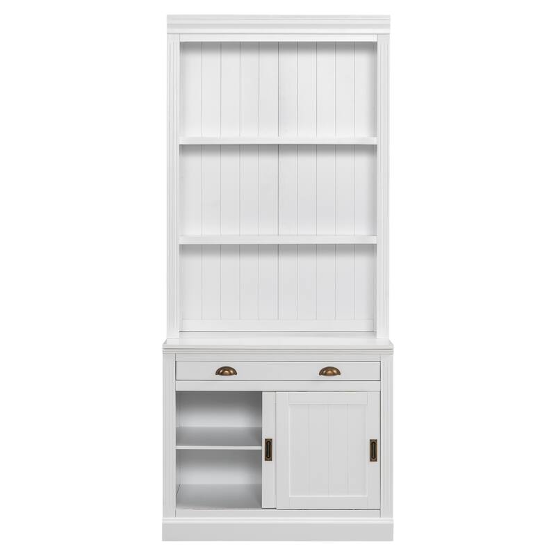 Modern Bookcase Suite with Sliding Doors