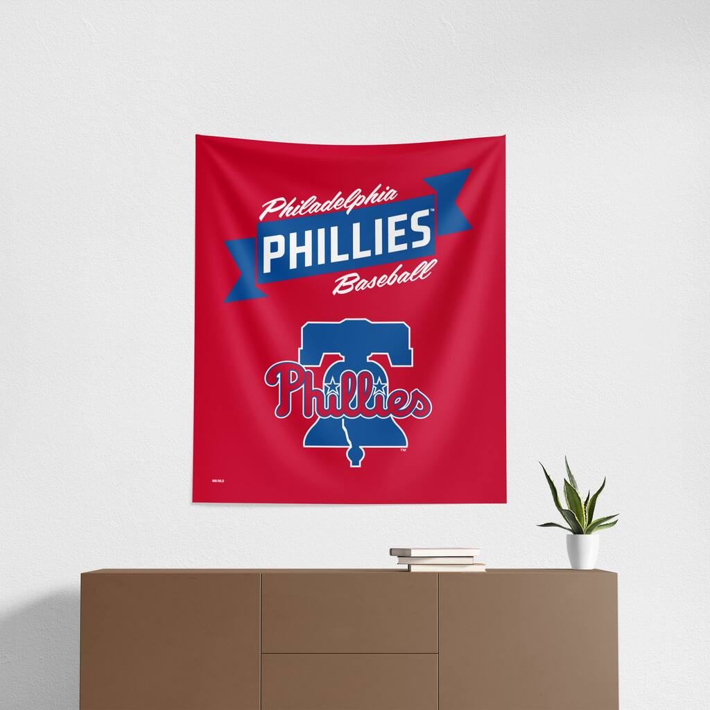 MLB Premium Phillies Printed Wall Hanging - 34"x40"