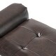 preview thumbnail 15 of 17, Alden Tufted Faux Leather Armed Storage Ottoman Bench by Christopher Knight Home