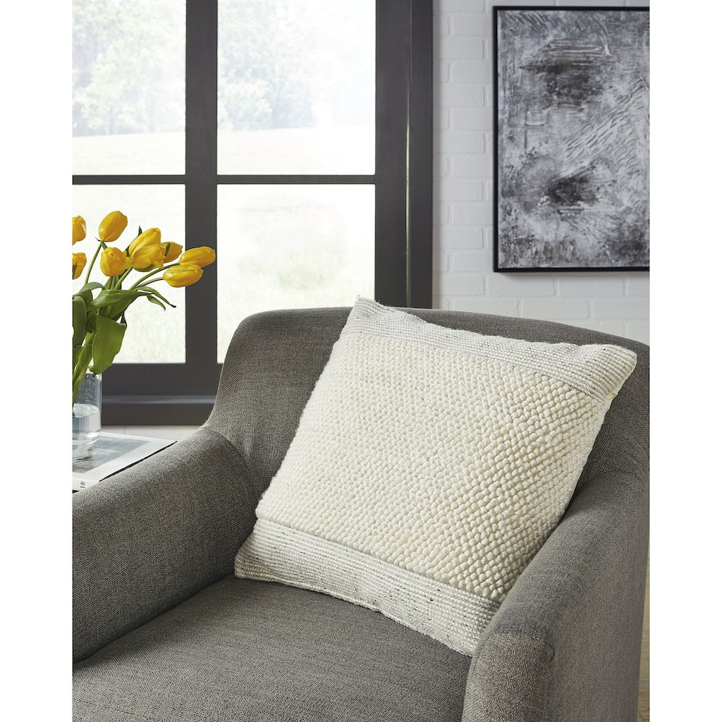Signature Design by Ashley Rowcher White/Gray Pillow (Set of 4)