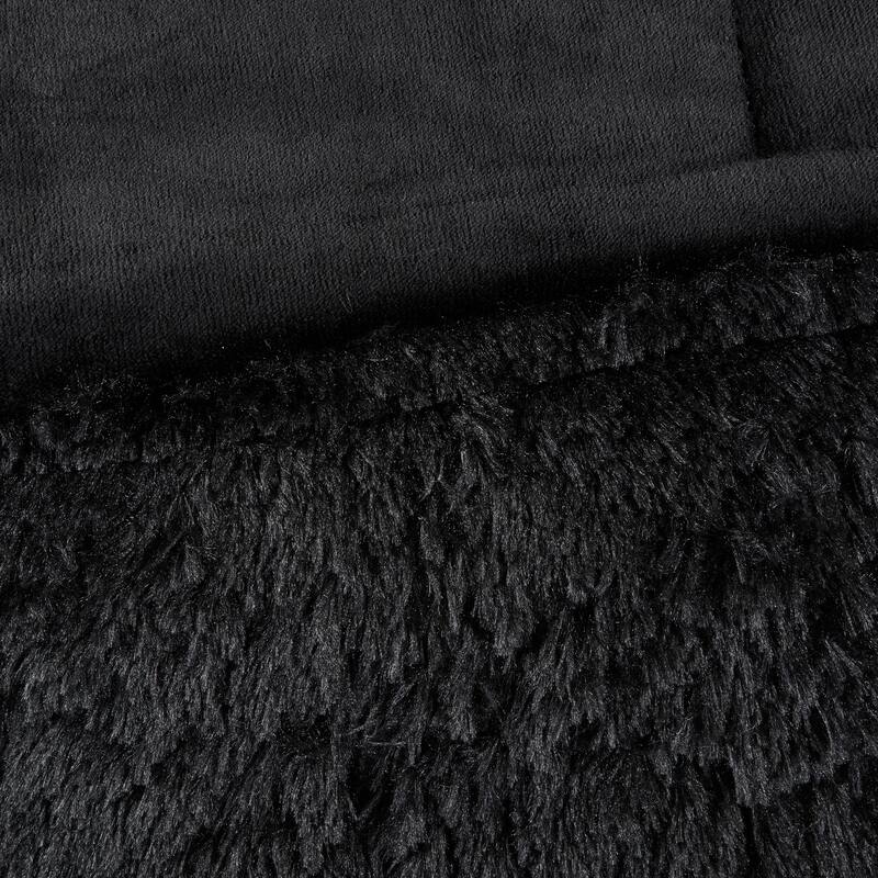 Intelligent Design Leena Shaggy Long Fur Comforter Mini Set