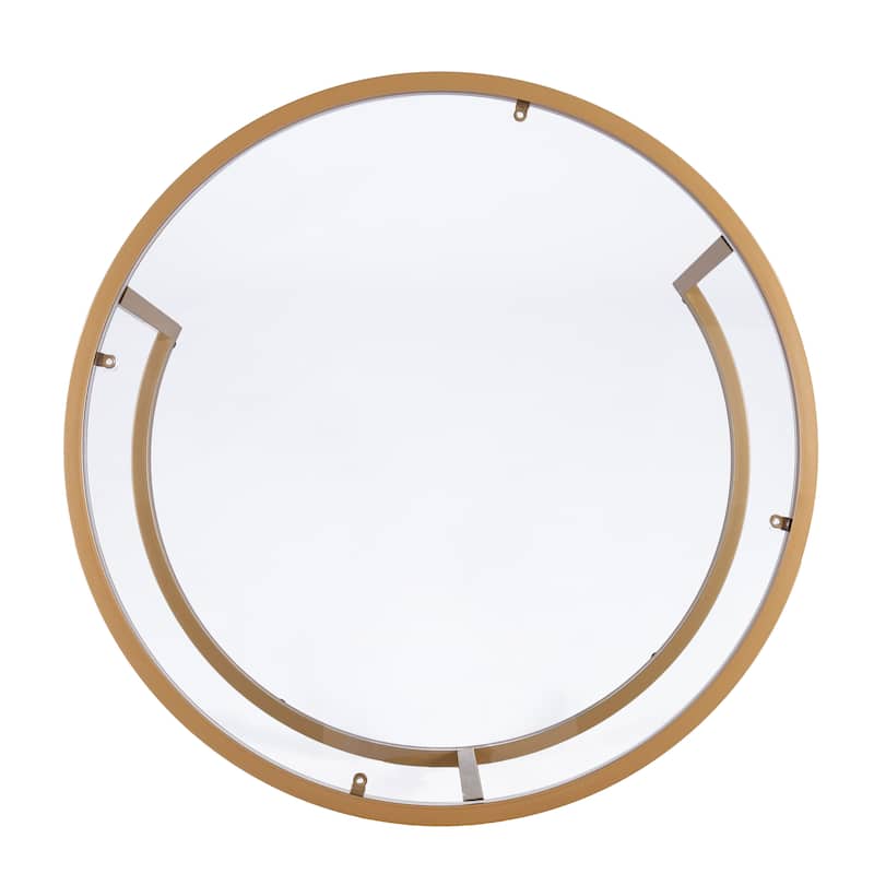 SEI Furniture Grant Round Gold Nesting Coffee Table - Set of 2