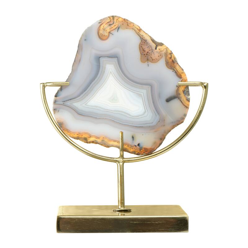 Natural Brown Agate on Stand - 5.3"L x 4.0"W x 7.3"H