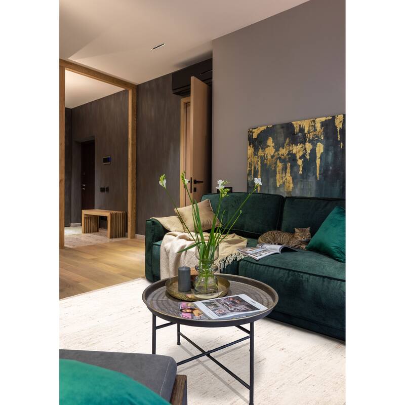 ECARPETGALLERY Hand-knotted Pak Finest Marrakesh Ivory Wool Rug - 8'4 x 11'9