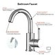 preview thumbnail 4 of 6, Brushed Nickel Centerset Bathroom Faucet