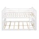 preview thumbnail 7 of 21, Full Over Full Bunk Bed with Guardrails, Solid Pine Frame