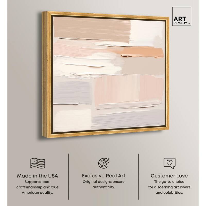 Roseate Cream Tones III Canvas by Art Remedy