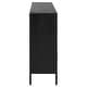 preview thumbnail 6 of 6, Uttermost Front Range Dark Oak 2 Door Cabinet - 40.25 W X 32.5 H X 11.625 D (in)