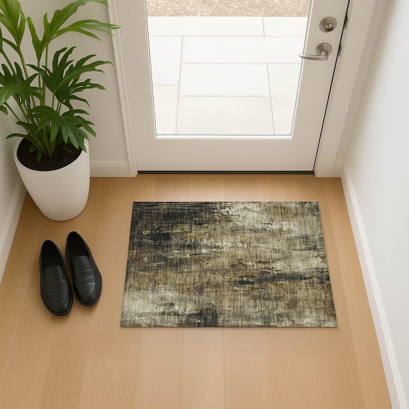 Premium Washable Super Soft Abstract Ombre Mayfield Rug - Beige - 1'8" x 2'6"