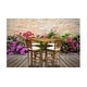 preview thumbnail 5 of 3, Chic Teak Orleans Teak Wood Indoor/ Outdoor Bar Stool Chair