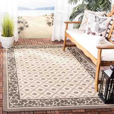 SAFAVIEH Courtyard Yogita Indoor /Outdoor Waterproof Patio Backyard Rug