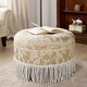preview thumbnail 45 of 91, Yolanda 24" Upholstered Round Accent Ottoman