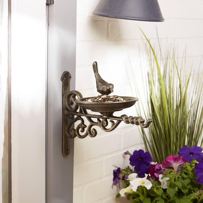 Sunflower Cast Iron Bird Feeder