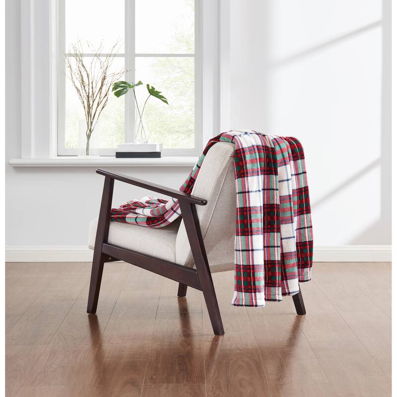 Truly Soft Cuddle Warmth Plaid Throw