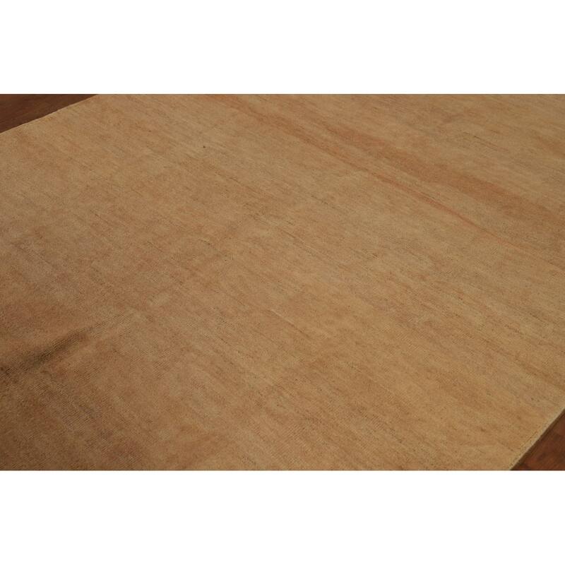 Modern Gabbeh Oriental Area Rug Contemporary Hand-Knotted Wool Carpet - 5'0" x 8'0"