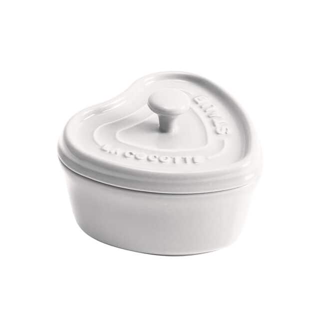 Staub Ceramic 3-pc Mini Heart Cocotte Set - Cherry, Pink, White - Multi