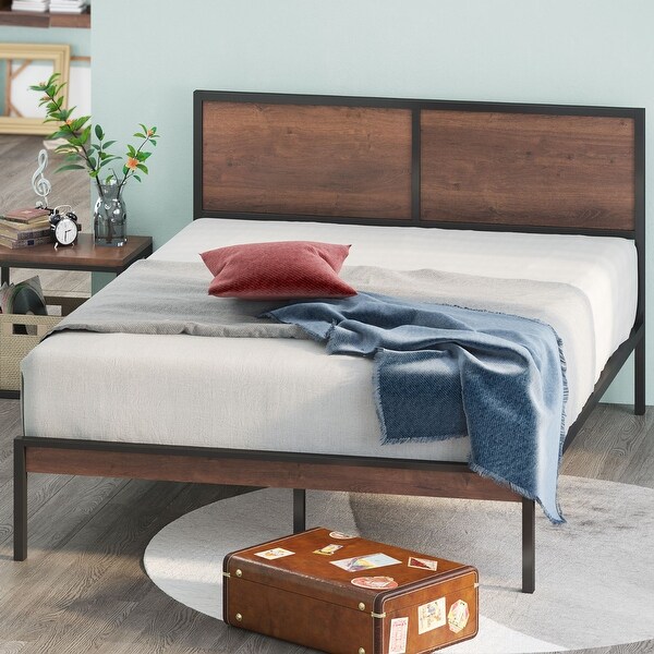 Zinus metal platform hotsell bed with headboard