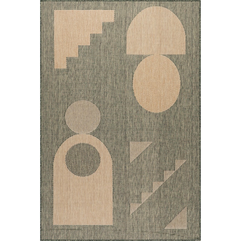 Nuloom Anslie Geometric Indoor/Outdoor Area Rug